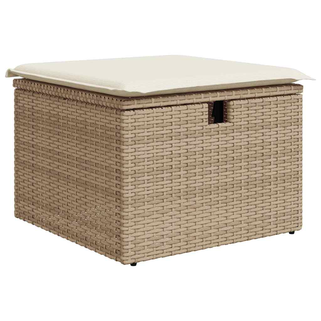 Garten-Sofa-Set 7 pcs Beige und Creme 287.5 x 122.5 x 85 cm